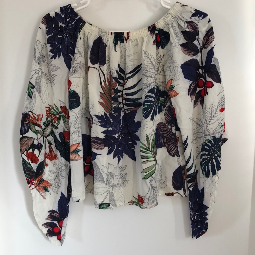 Off the shoulder floral top